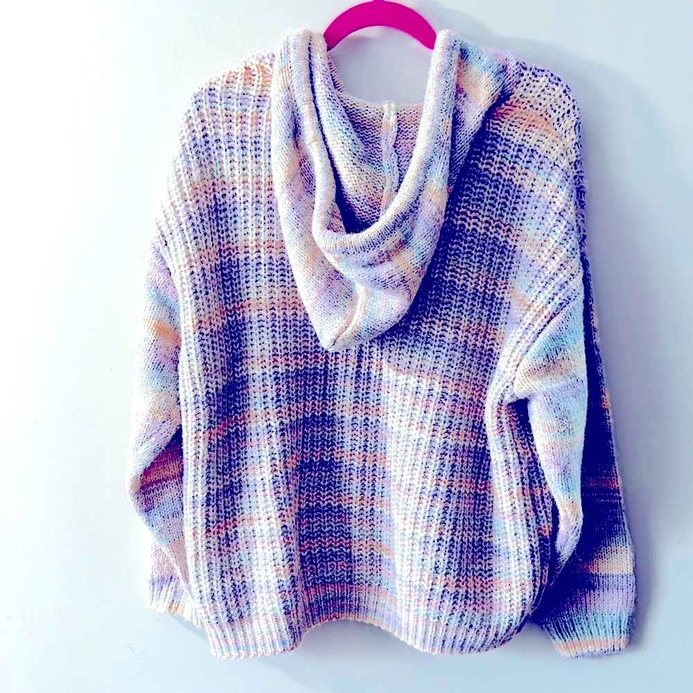 Striped Hooded Sweater - Picture 3 of 3